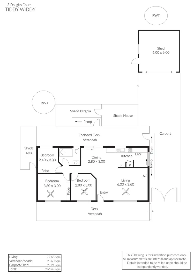 Floorplan of Homely house listing, 3 Douglas Court, Tiddy Widdy Beach SA 5571