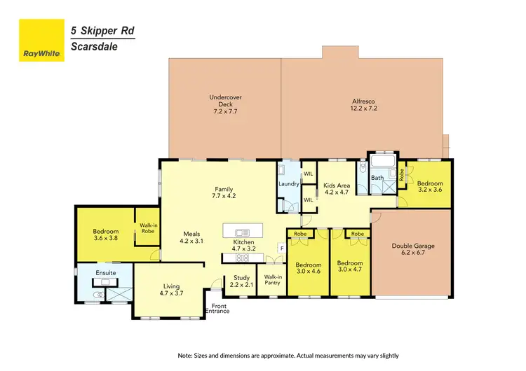 Floorplan of Homely house listing, 5 Skipper Road, Scarsdale VIC 3351