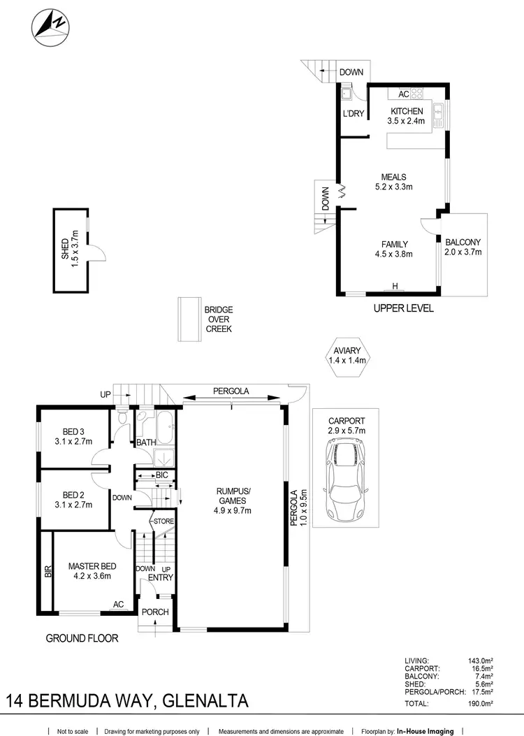Floorplan of Homely house listing, 14 Bermuda Way, Glenalta SA 5052