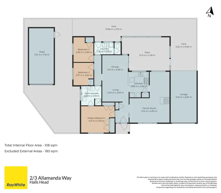 Floorplan of Homely house listing, 2/3 Allamanda Way, Halls Head WA 6210