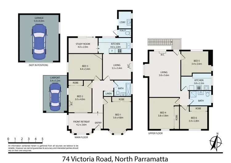 Floorplan of Homely house listing, 74 Victoria Road, North Parramatta NSW 2151