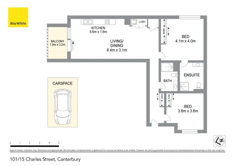 Floorplan of Homely apartment listing, 101/15 Charles Street, Canterbury NSW 2193