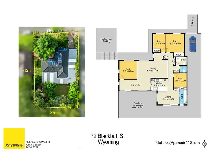 Floorplan of Homely house listing, 72 Blackbutt Street, Wyoming NSW 2250