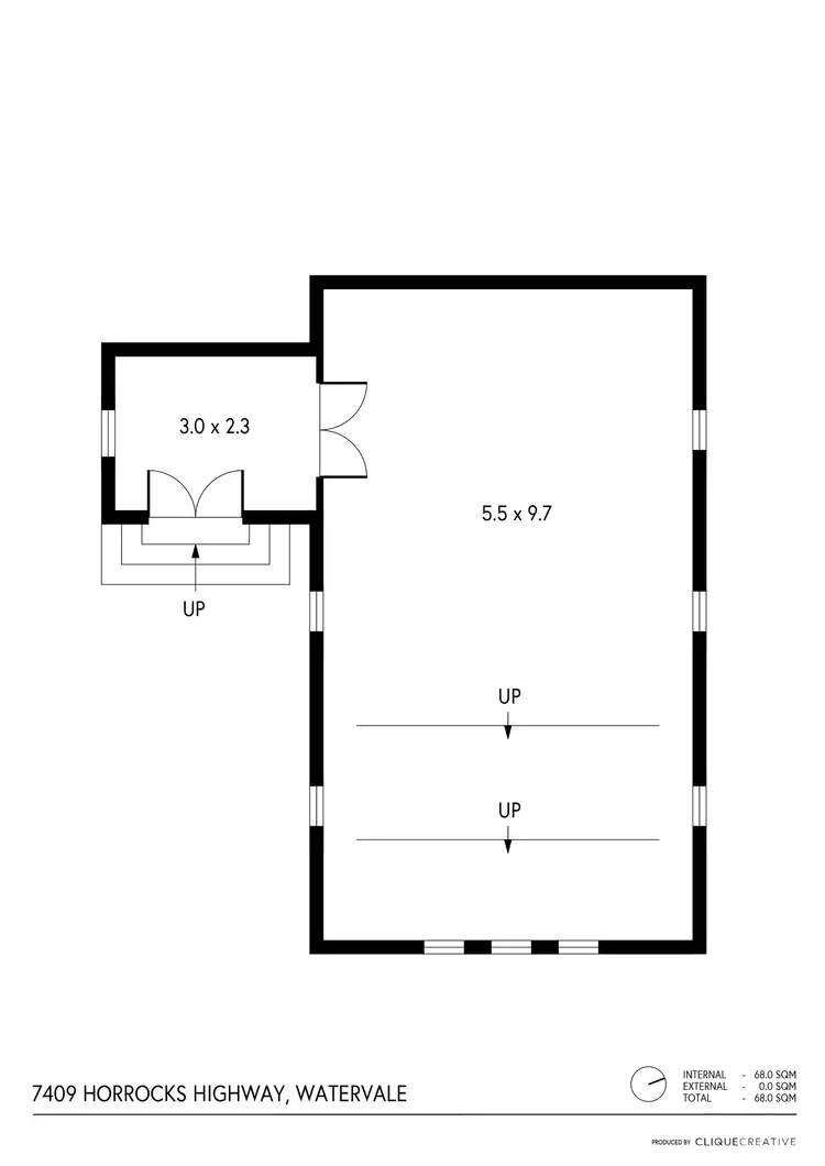 Floorplan of Homely house listing, 7409 Horrocks Highway, Watervale SA 5452