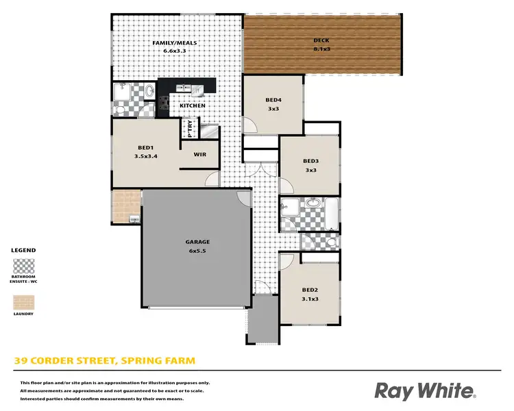 Floorplan of Homely house listing, 39 Corder Drive, Spring Farm NSW 2570