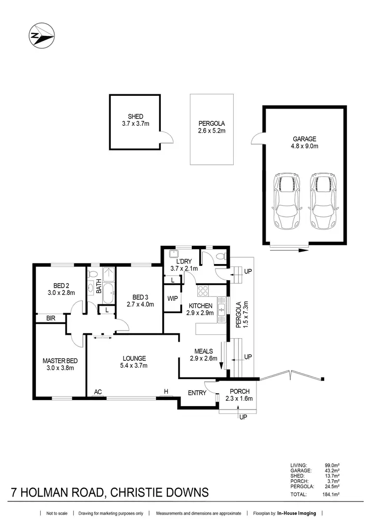 Floorplan of Homely other listing, 7 Holman Road, Christie Downs SA 5164
