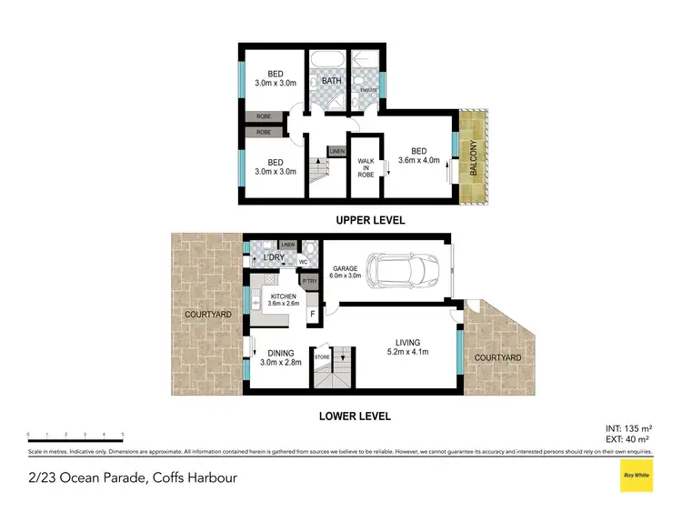 Floorplan of Homely townhouse listing, 2/23 Ocean Parade, Coffs Harbour NSW 2450