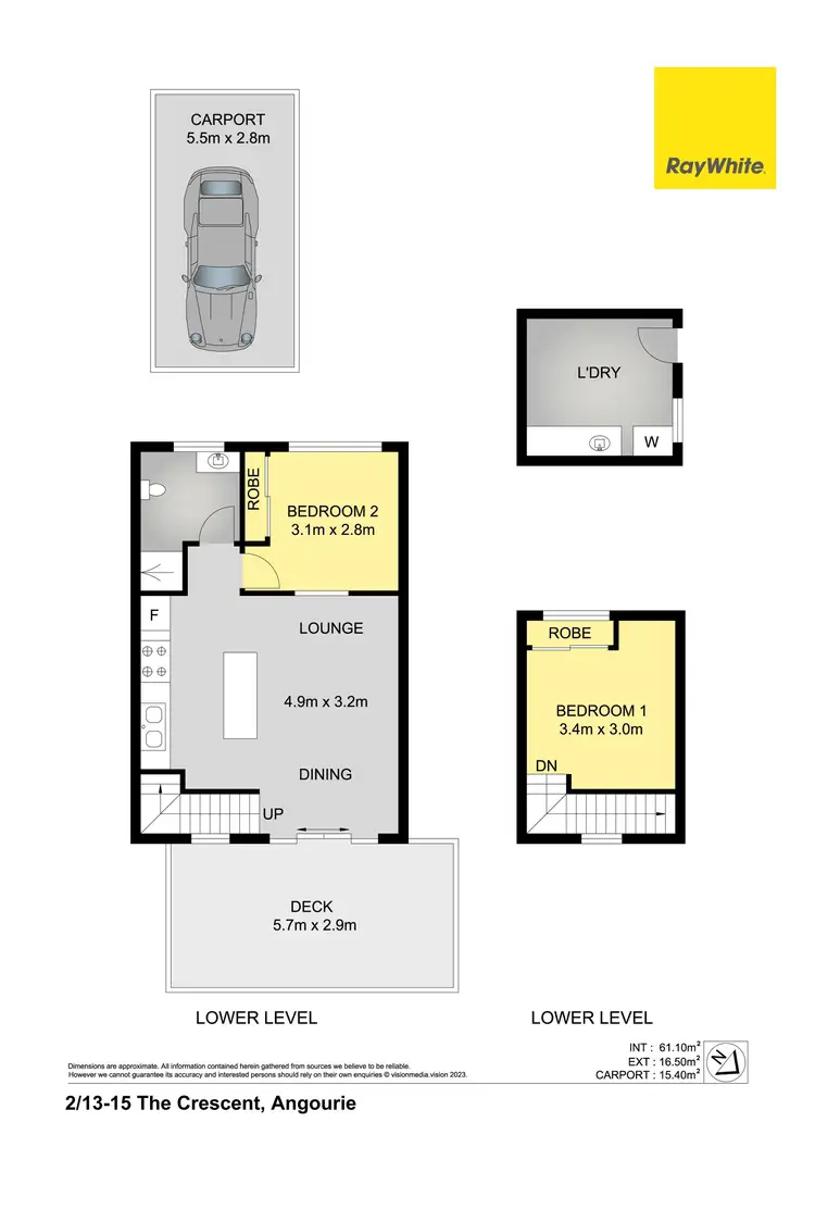 Floorplan of Homely unit listing, 2/13-15 The Crescent, Angourie NSW 2464