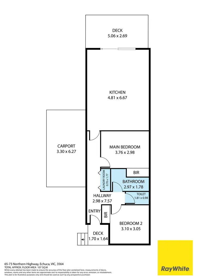 Floorplan of Homely house listing, 2/65-73 Northern Highway (Sun River Home Park), Echuca VIC 3564