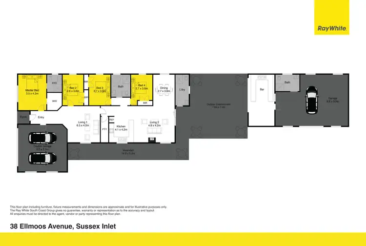 Floorplan of Homely house listing, 38 Ellmoos Avenue, Sussex Inlet NSW 2540