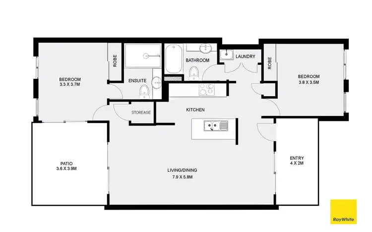 Floorplan of Homely unit listing, 414/2 Keem Street, Trinity Beach QLD 4879