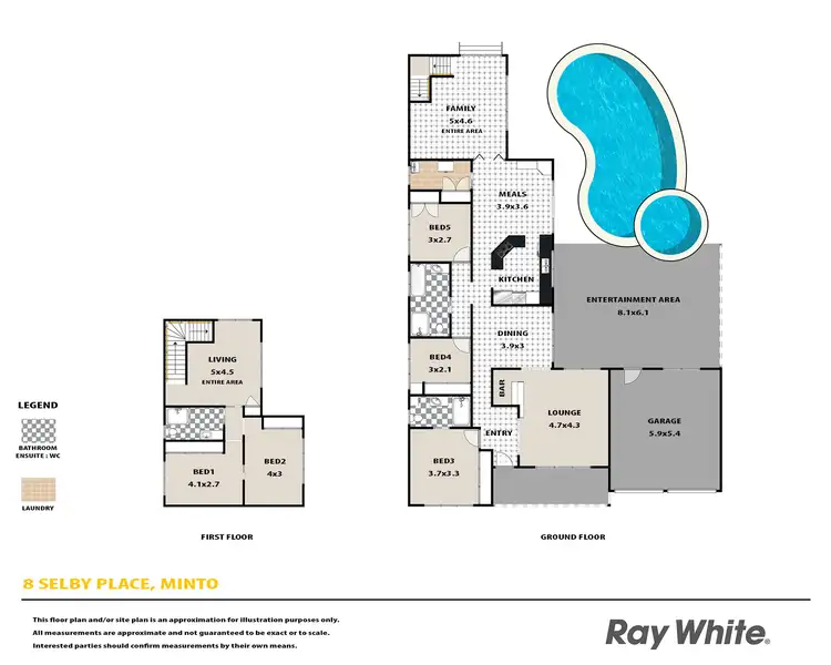 Floorplan of Homely house listing, 8 Selby Place, Minto NSW 2566