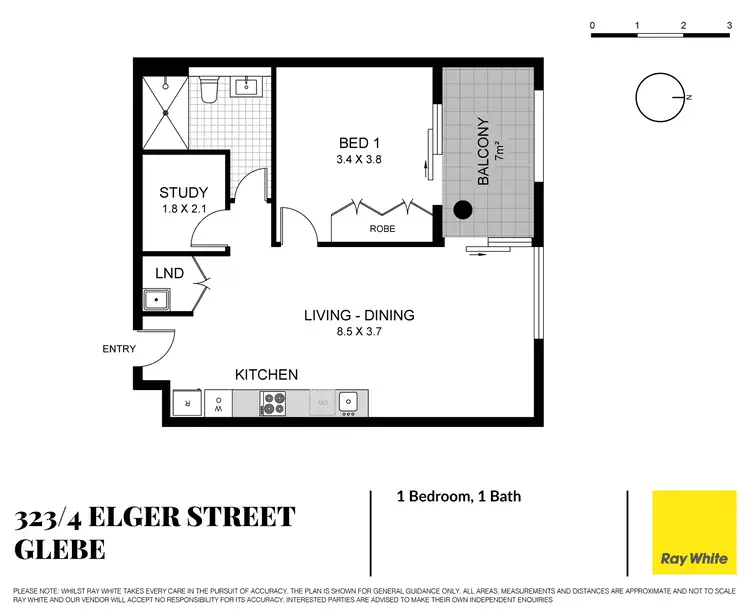 Floorplan of Homely apartment listing, 323/4 Elger Street, Glebe NSW 2037