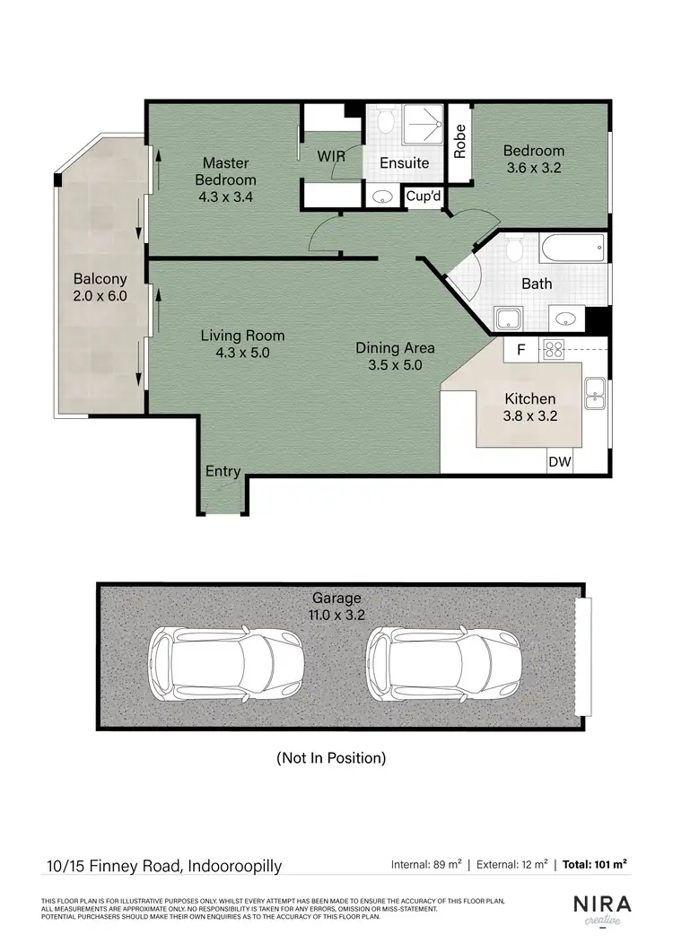 Floorplan of Homely unit listing, 10/15 Finney Road, Indooroopilly QLD 4068