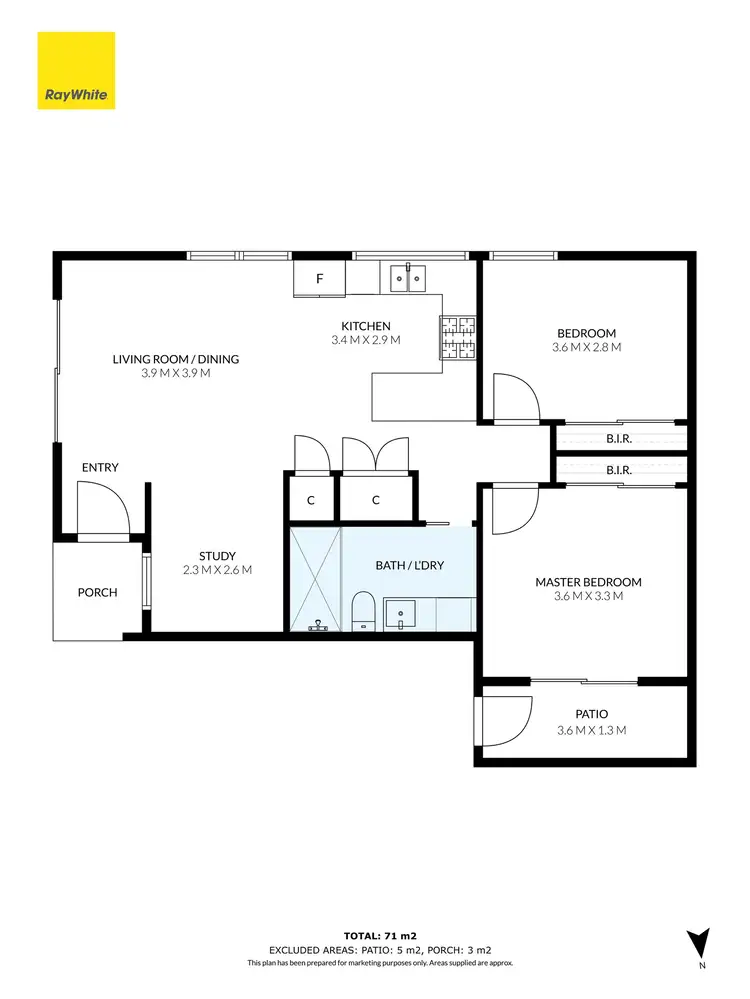 Floorplan of Homely unit listing, 3/161 Rathcown Road, Reservoir VIC 3073