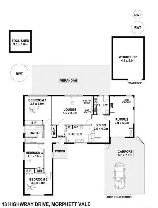 Floorplan of Homely house listing, 31 Highwray Drive, Morphett Vale SA 5162