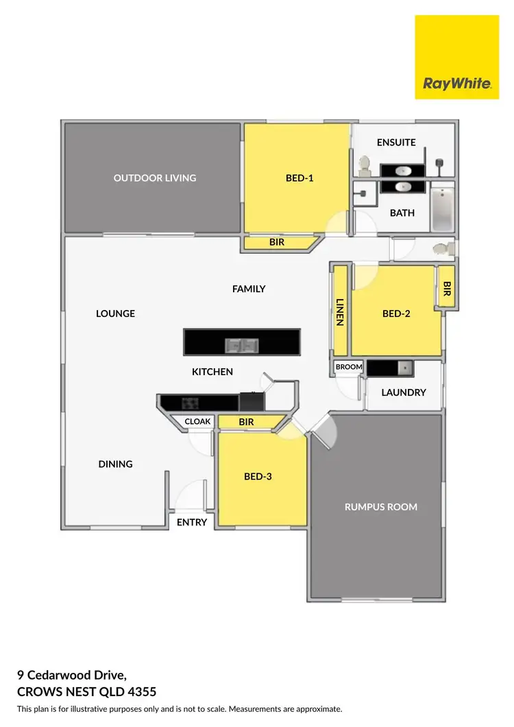 Floorplan of Homely house listing, 9 Cedarwood Drive, Crows Nest QLD 4355