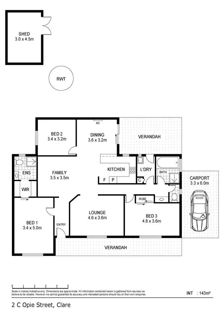 Floorplan of Homely house listing, 2C Opie Street, Clare SA 5453