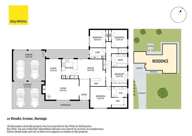 Floorplan of Homely house listing, 10 Brooks Avenue, Barooga NSW 3644