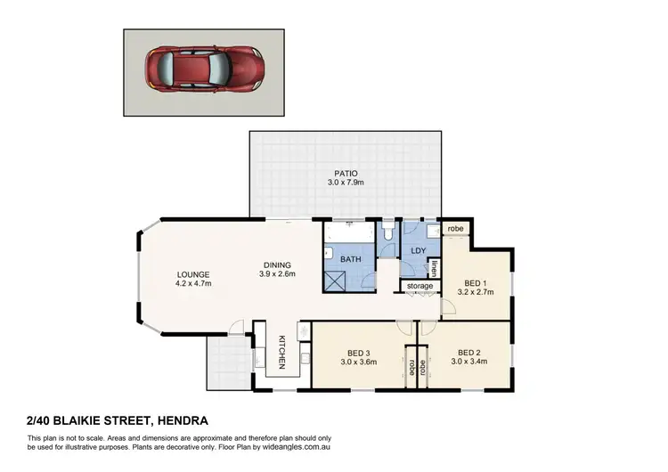 Floorplan of Homely house listing, 2/40 Blaikie Street, Hendra QLD 4011