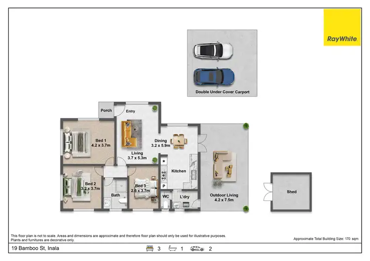 Floorplan of Homely house listing, 19 Bamboo Street, Inala QLD 4077