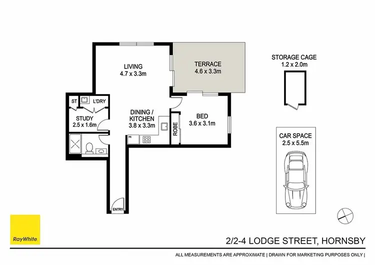 Floorplan of Homely apartment listing, 2/2 Lodge Street, Hornsby NSW 2077