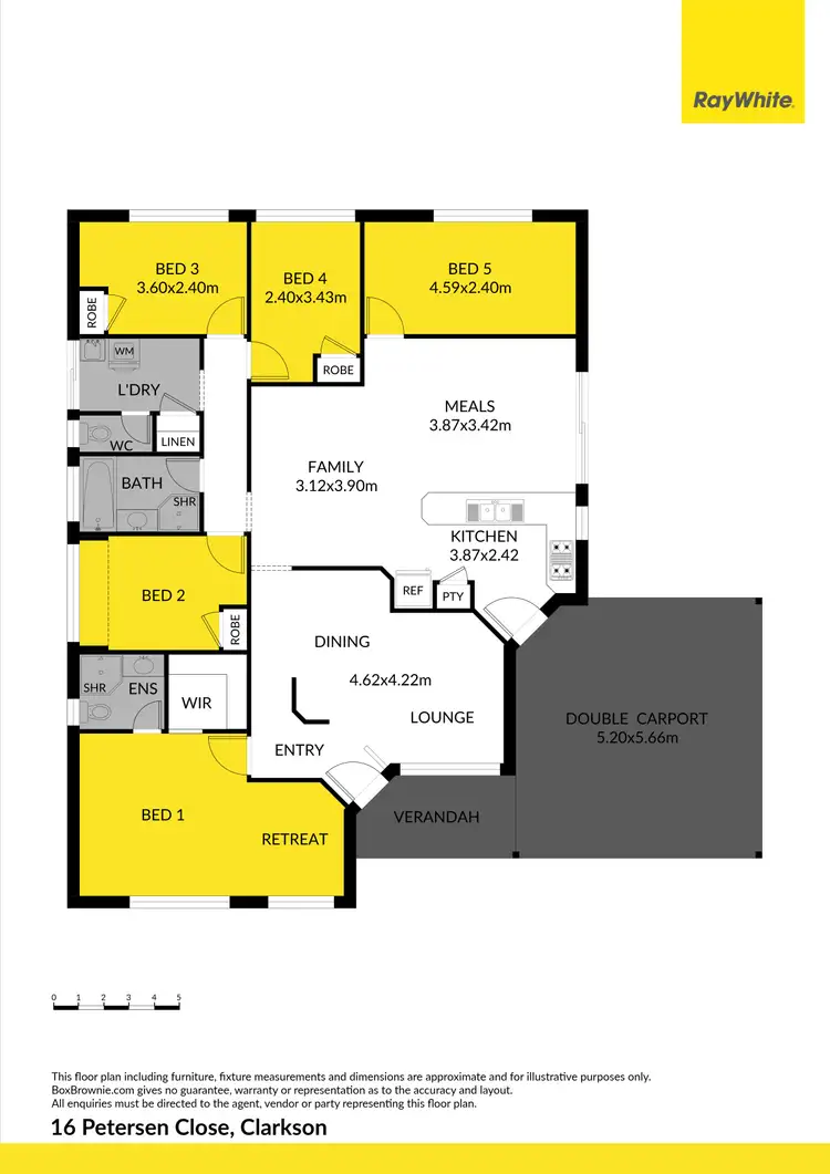 Floorplan of Homely house listing, 16 Petersen Close, Clarkson WA 6030
