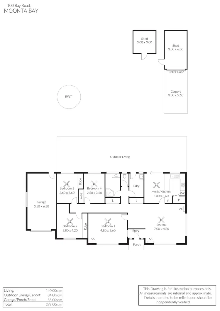 Floorplan of Homely house listing, 100 Bay Road, Moonta Bay SA 5558