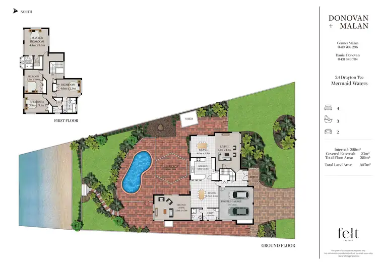 Floorplan of Homely house listing, 24 Drayton Terrace, Mermaid Waters QLD 4218