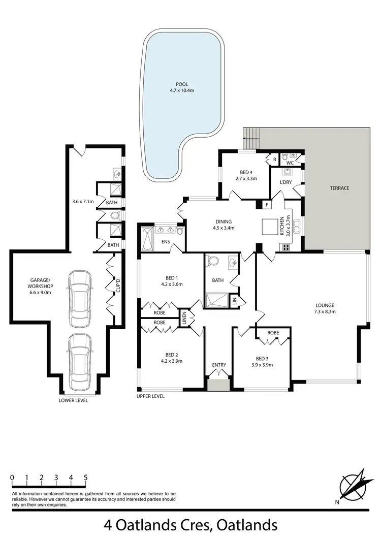 Floorplan of Homely house listing, 4 Oatlands Crescent, Oatlands NSW 2117