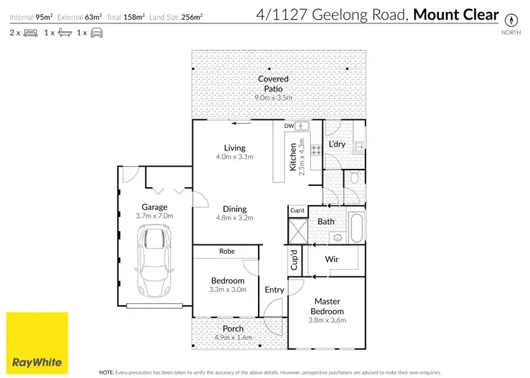 Floorplan of Homely house listing, 4/1127 Geelong Road, Mount Clear VIC 3350