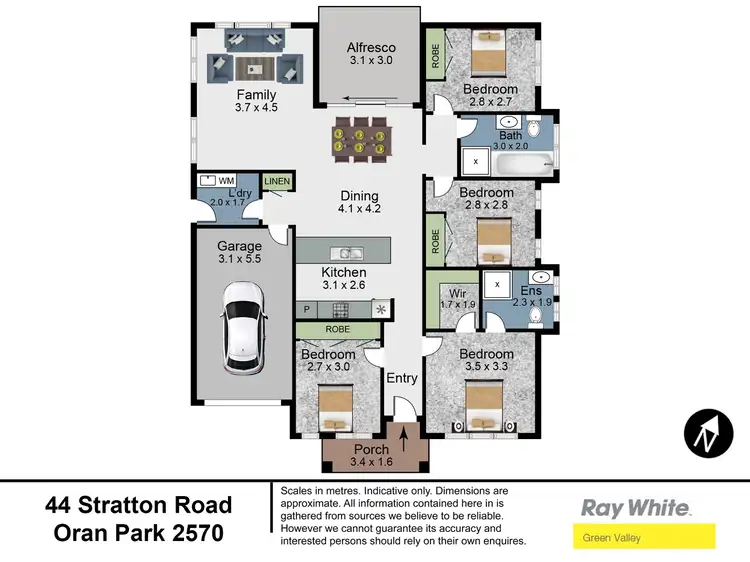 Floorplan of Homely house listing, 44 Stratton Road, Oran Park NSW 2570