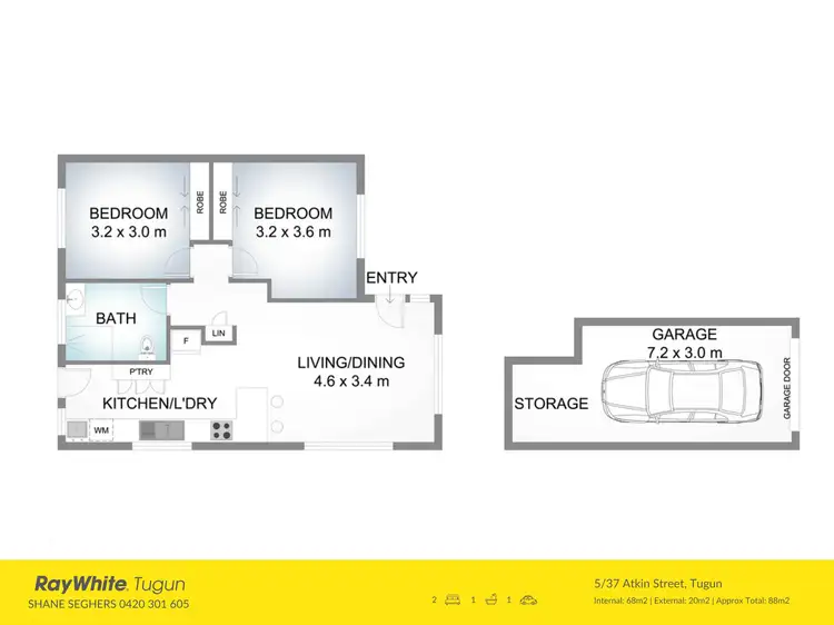 Floorplan of Homely unit listing, 5/37 Atkin Street, Tugun QLD 4224