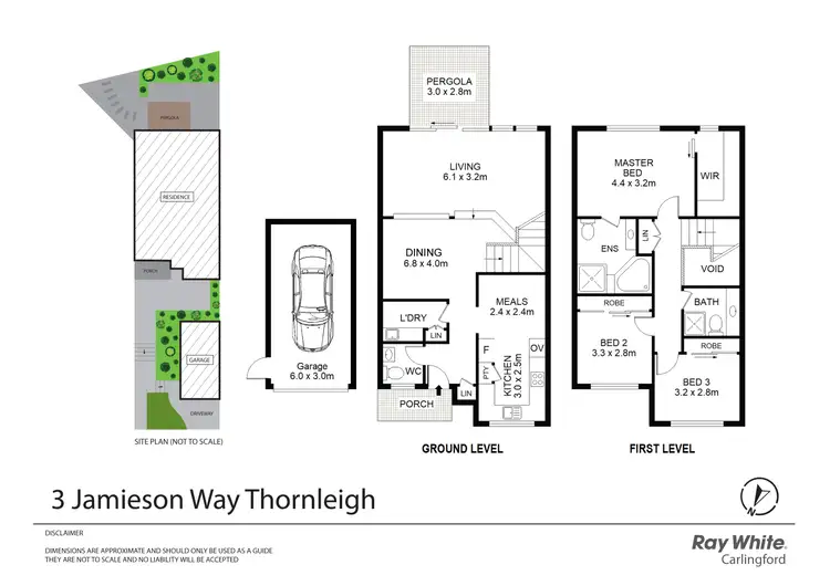 Floorplan of Homely townhouse listing, 3 Jamieson Way, Thornleigh NSW 2120