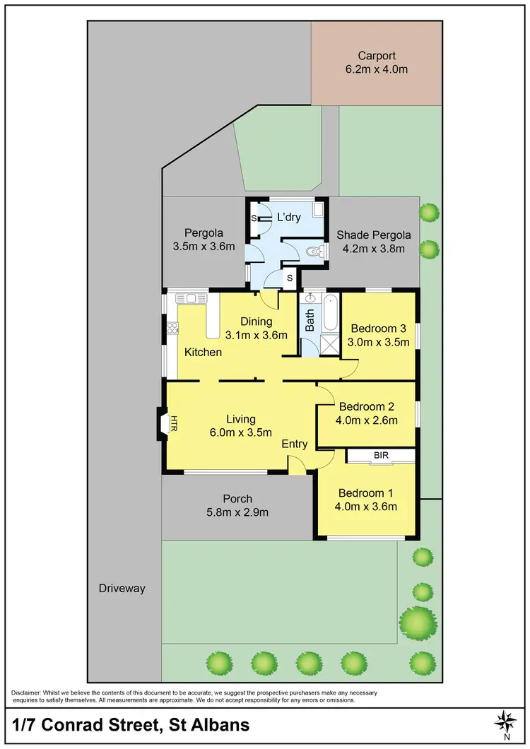 Floorplan of Homely house listing, 1/7 Conrad Street, St Albans VIC 3021