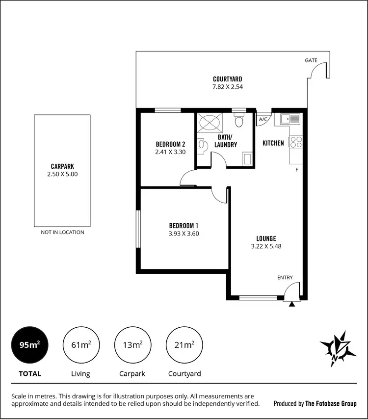 Floorplan of Homely unit listing, 6/59 Grand Junction Road, Rosewater SA 5013