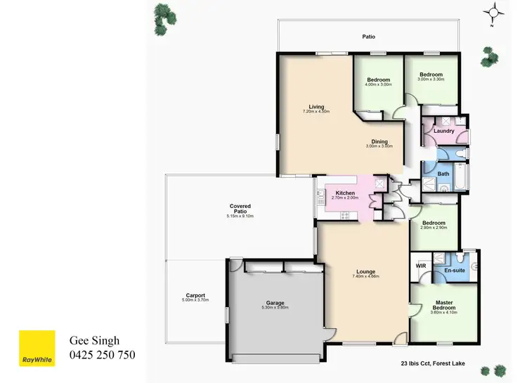 Floorplan of Homely house listing, 23 Ibis Circuit, Forest Lake QLD 4078