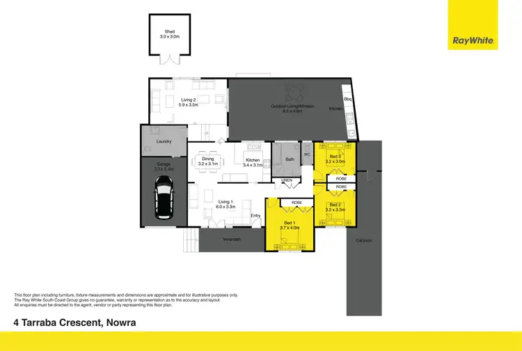 Floorplan of Homely house listing, 4 Tarraba Crescent, Nowra NSW 2541