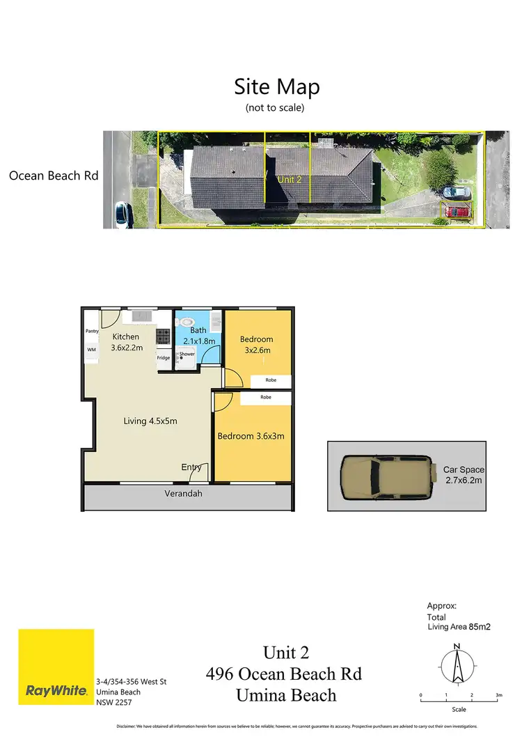 Floorplan of Homely villa listing, 2/496 Ocean Beach Road, Umina Beach NSW 2257