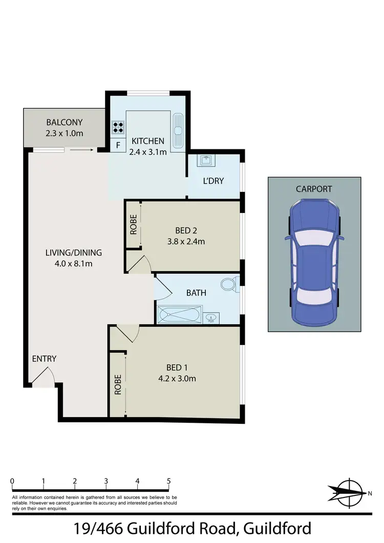 Floorplan of Homely unit listing, 19/466 Guildford Road, Guildford NSW 2161