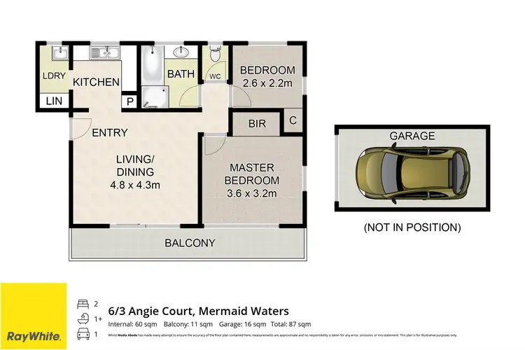 Floorplan of Homely unit listing, 6/3 Angie Court, Mermaid Waters QLD 4218