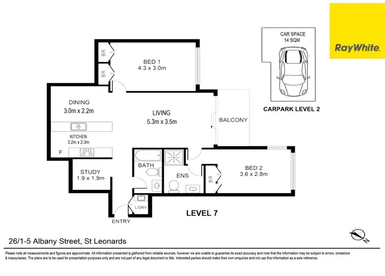 Floorplan of Homely unit listing, 26/1-5 Albany Street, St Leonards NSW 2065