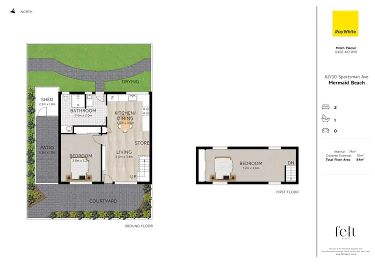 Floorplan of Homely townhouse listing, 62/30 Sportsman Avenue, Mermaid Beach QLD 4218