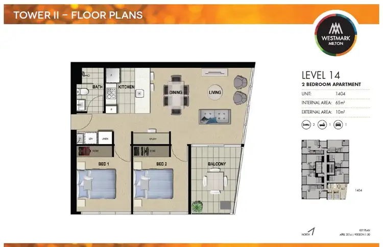 Floorplan of Homely apartment listing, 21304/22-36 Railway Terrace, Milton QLD 4064