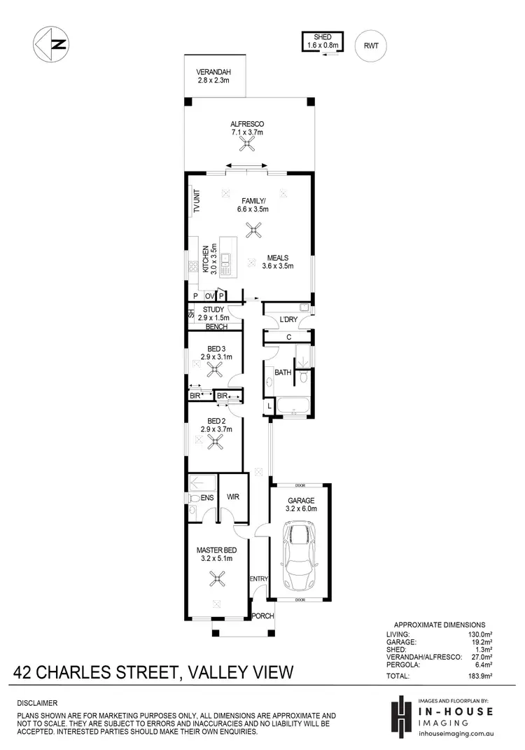Floorplan of Homely house listing, 42 Charles Street, Valley View SA 5093