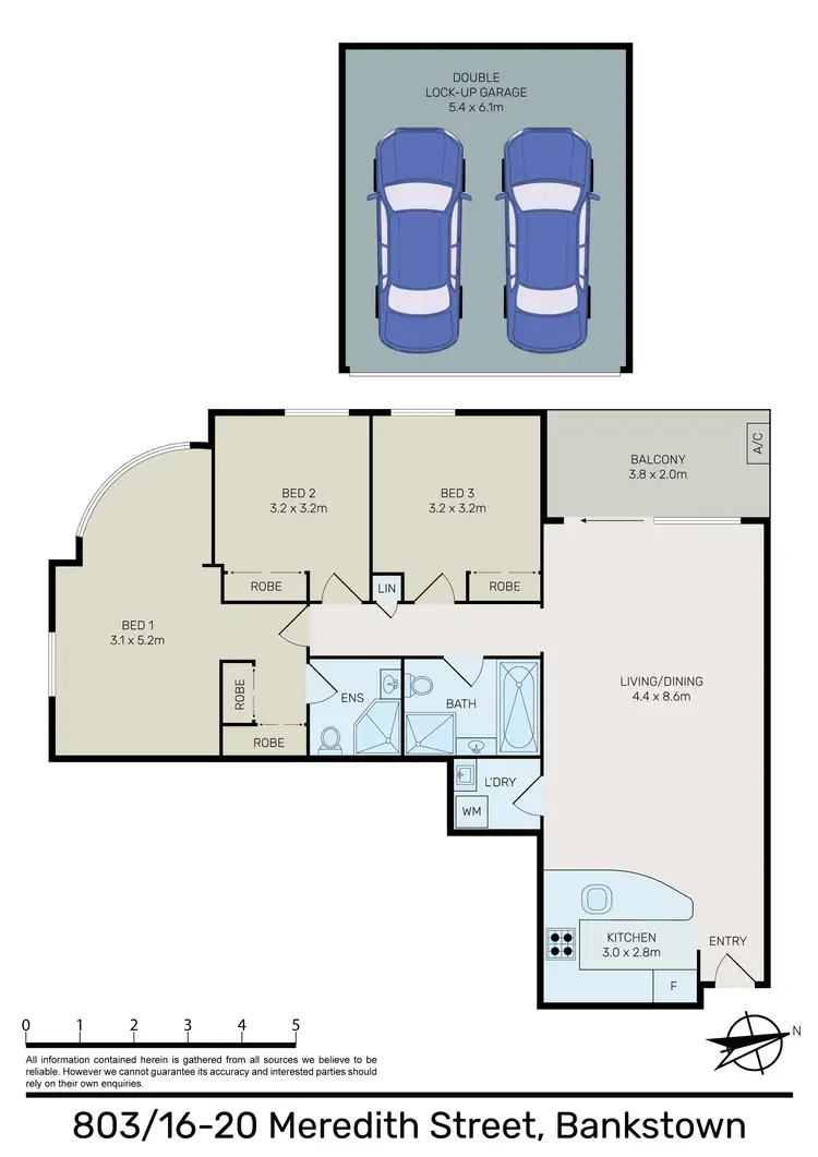 Floorplan of Homely unit listing, 803/16-20 Meredith Street, Bankstown NSW 2200