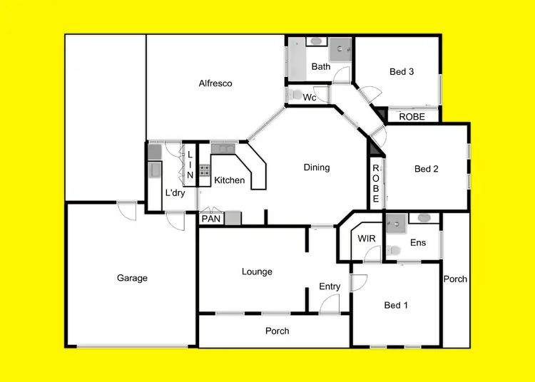 Floorplan of Homely townhouse listing, 28/313 Eighth Street, Mildura VIC 3500
