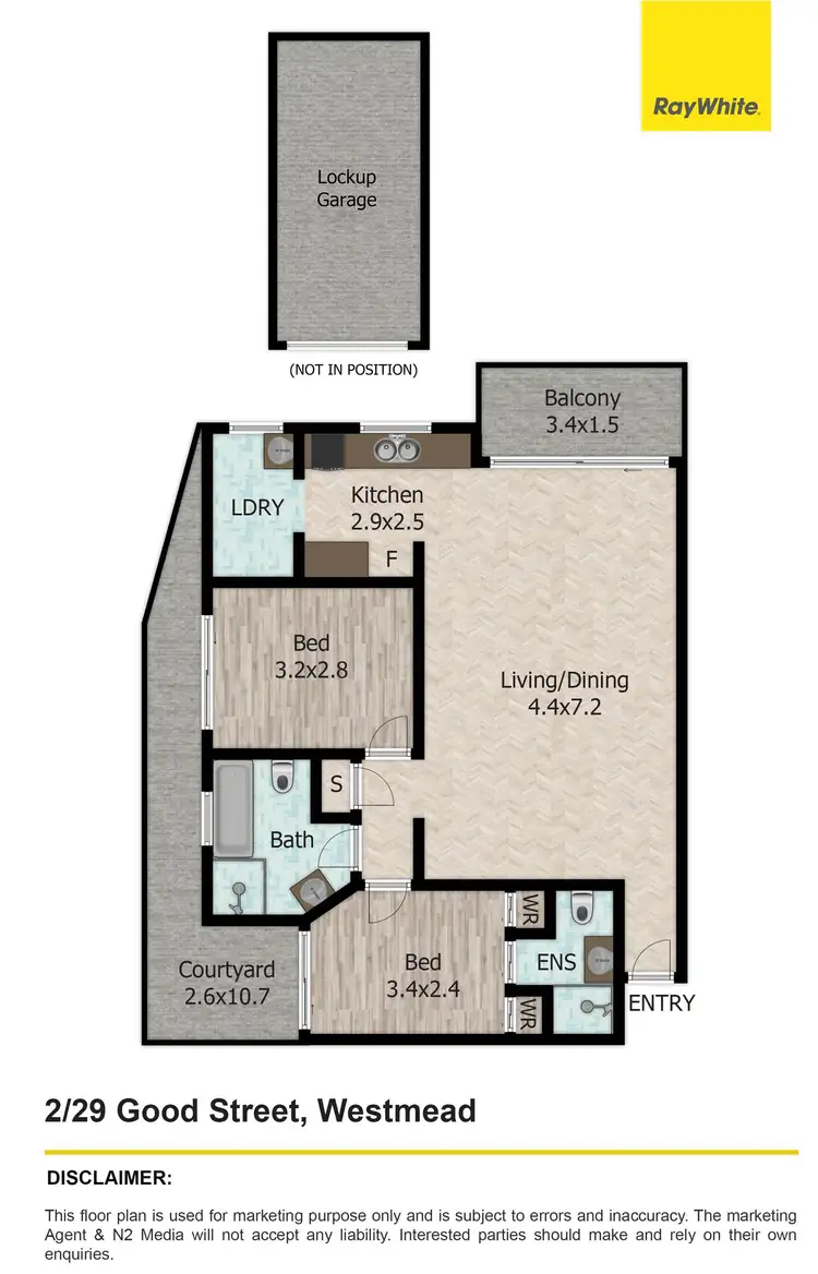 Floorplan of Homely apartment listing, 2/29-31 Good Street, Westmead NSW 2145