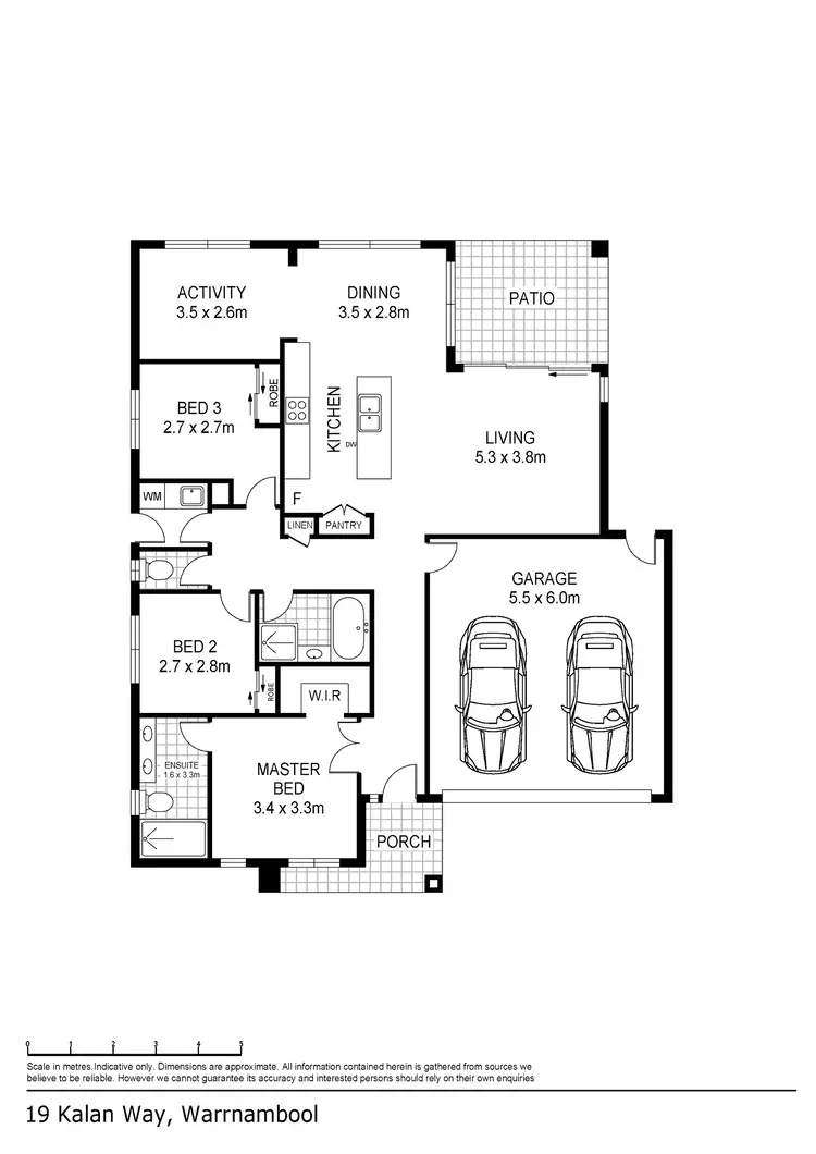 Floorplan of Homely house listing, 19 Kalan Way, Warrnambool VIC 3280
