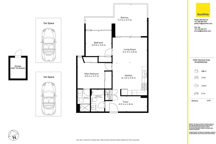 Floorplan of Homely apartment listing, 123/5 Vermont Crescent, Riverwood NSW 2210